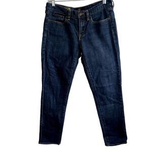 Women's J.Crew Toothpick Jeans Dark Wash Size 28 Waist